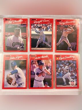 Baseball Card Bundle Pat Sheridan, Dwight Evans, Terry Kennedy, Nolan Ryan…
